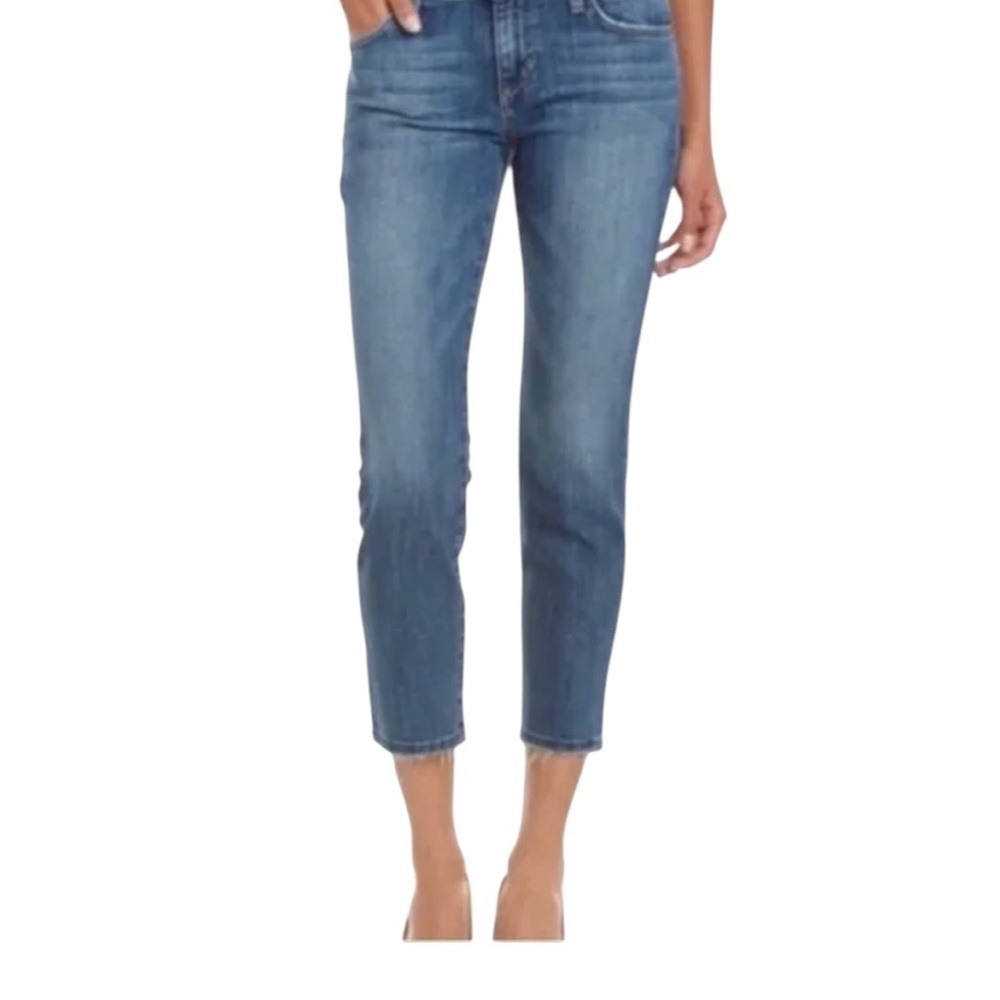 JOE’S JEANS Roxy Mid Rise Raw Hem Jeans size 25